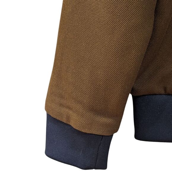 Devred 1902 Men's L Classic Bomber Jacket in Brown & Navy - Picture 6 of 8